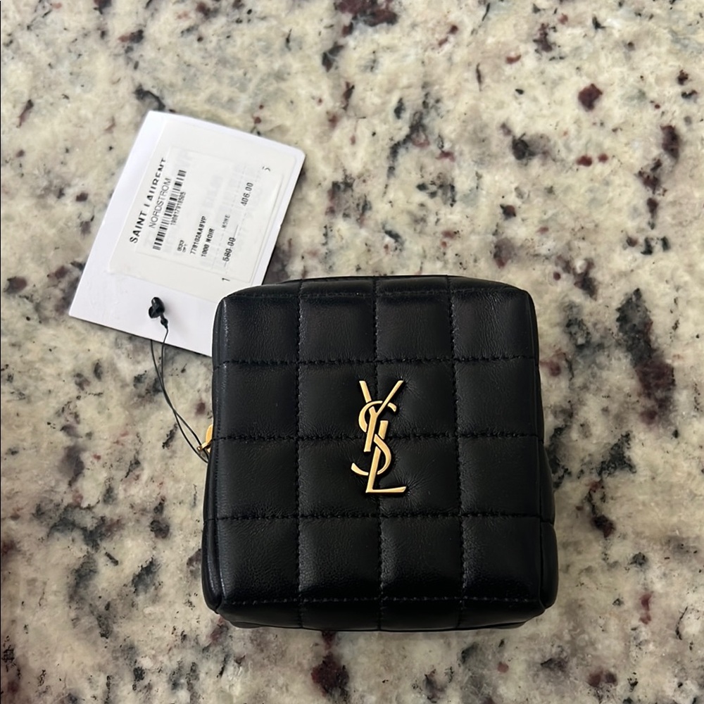 Saint Laurent Black Mini Bag with Gold Logo